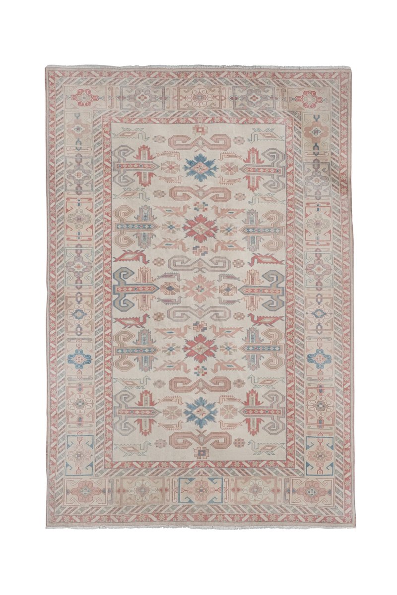 Vintage Turkish Pastel Kars Rug for sale at Pamono