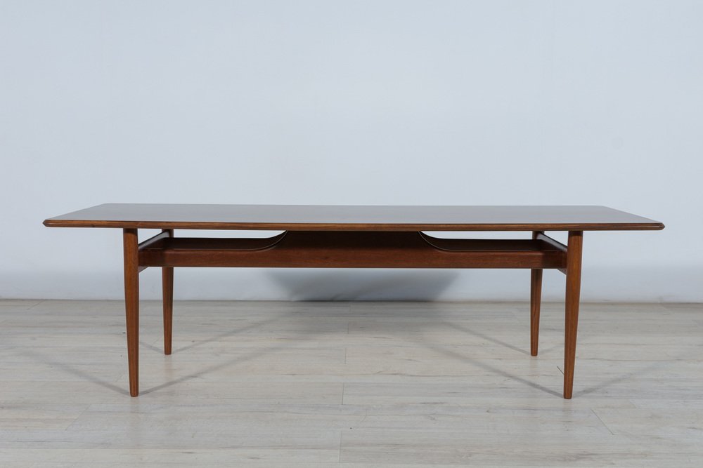 Table Basse en Palissandre avec Plateau Flottant, Danemark, 1960s en Table Basse en Palissandre avec Plateau Flottant, Danemark, 1960s en