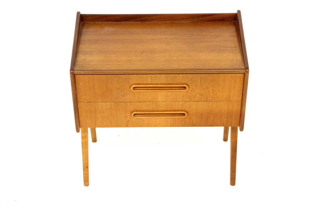 Swedish Bedside Table in Teak, 1960 for sale at Pamono