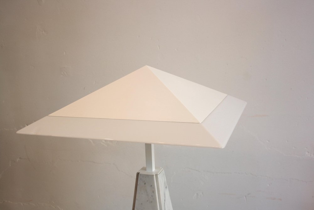 Abat Jour Table Lamp in White Marble by Cini Boeri for Arteluce, 1970s ...