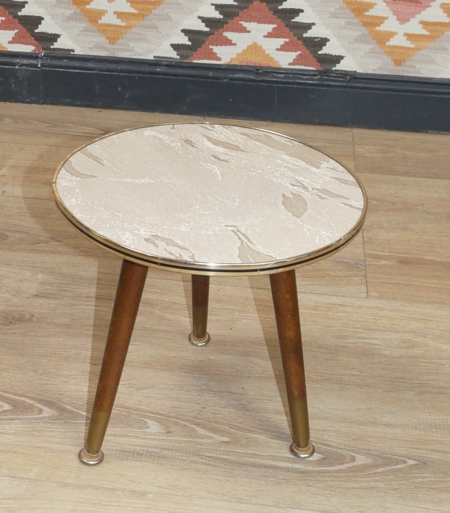 Marble Flower Stool, 1960s for sale at Pamono