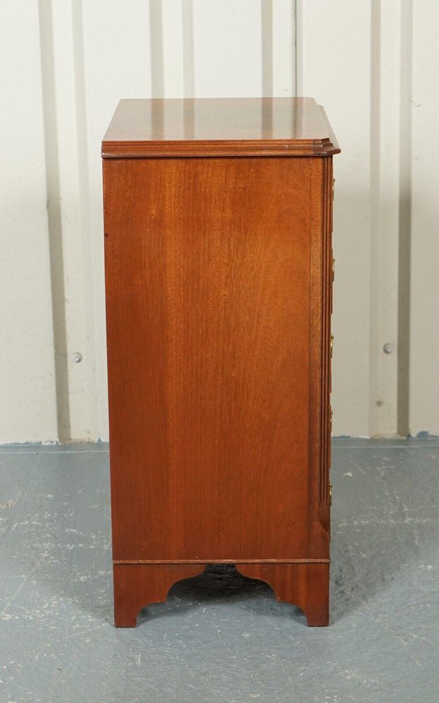 Antique Mahogany Chest of Drawers with Brass Handles for sale