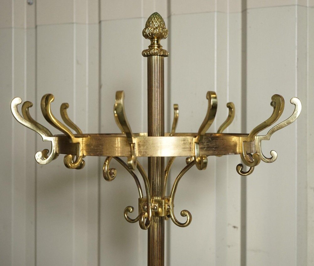 Antique Italian Brass Coat Stand for sale at Pamono
