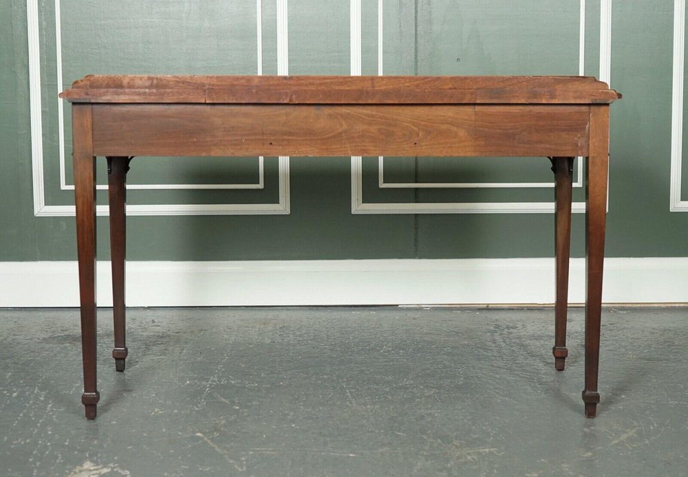 Chippendale Mahogany Console Hallway Table with Handles for sale at Pamono