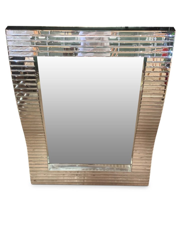 Sveglia Analogica Stile Art Déco Cromata, Quadrante Nero, Movimento Al Quarzo, Dimensioni Compatte (c36)