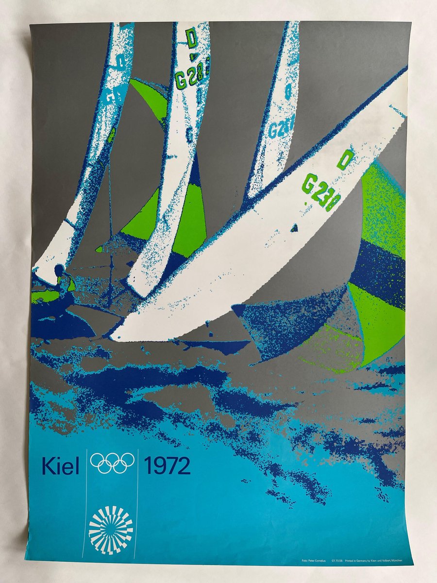 Affiche Jeux Olympiques 1972 - Courses - Ottl Aichner - 84 X 60 Cm