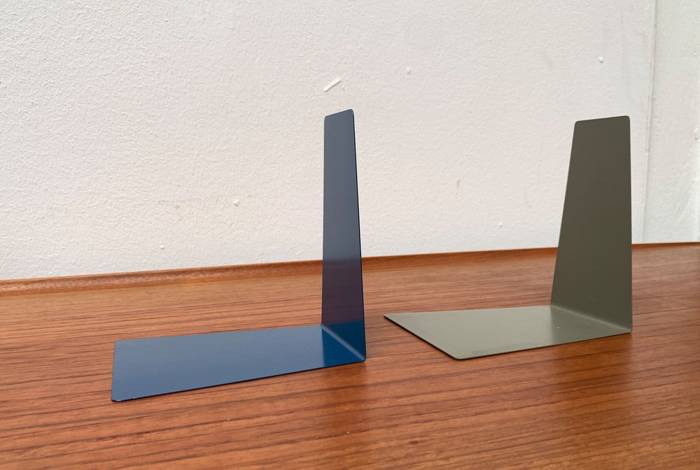 Photo inspiration: Gallery Detail: Mid Century German Minimalist Colorful Metal Bookends From Soennecken