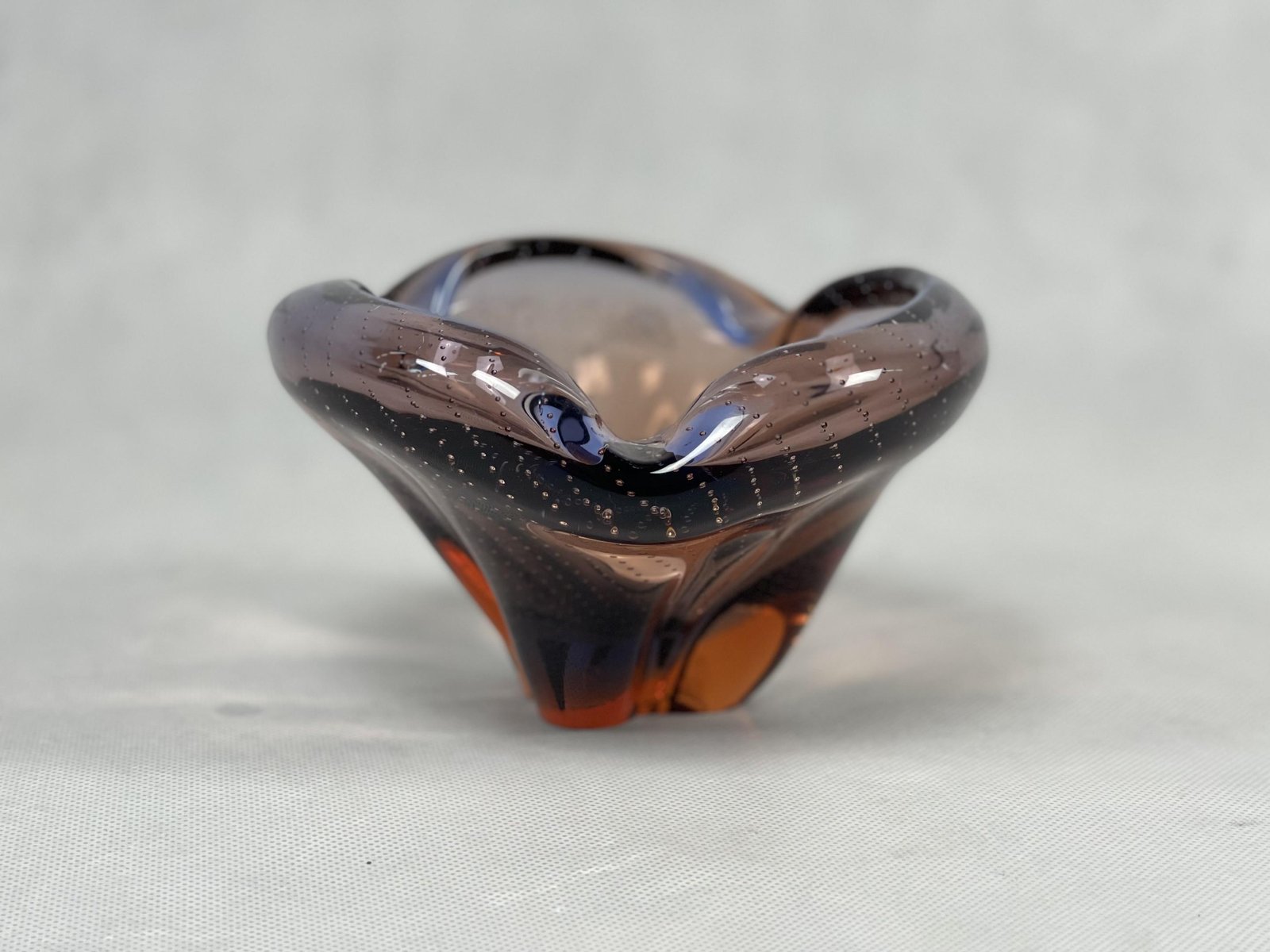 Art Buble Murano Glass Ashtray From Made Murano Glass 1960s For Sale 