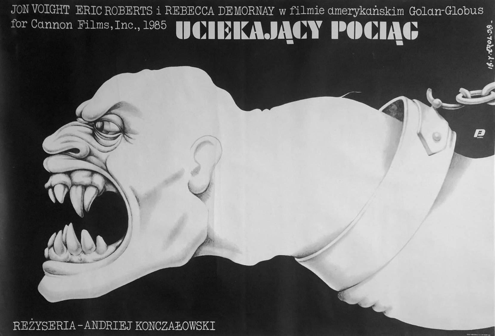 Polnisches Filmposter Runaway Train von Jakub Erol, 1988 bei Pamono kaufen