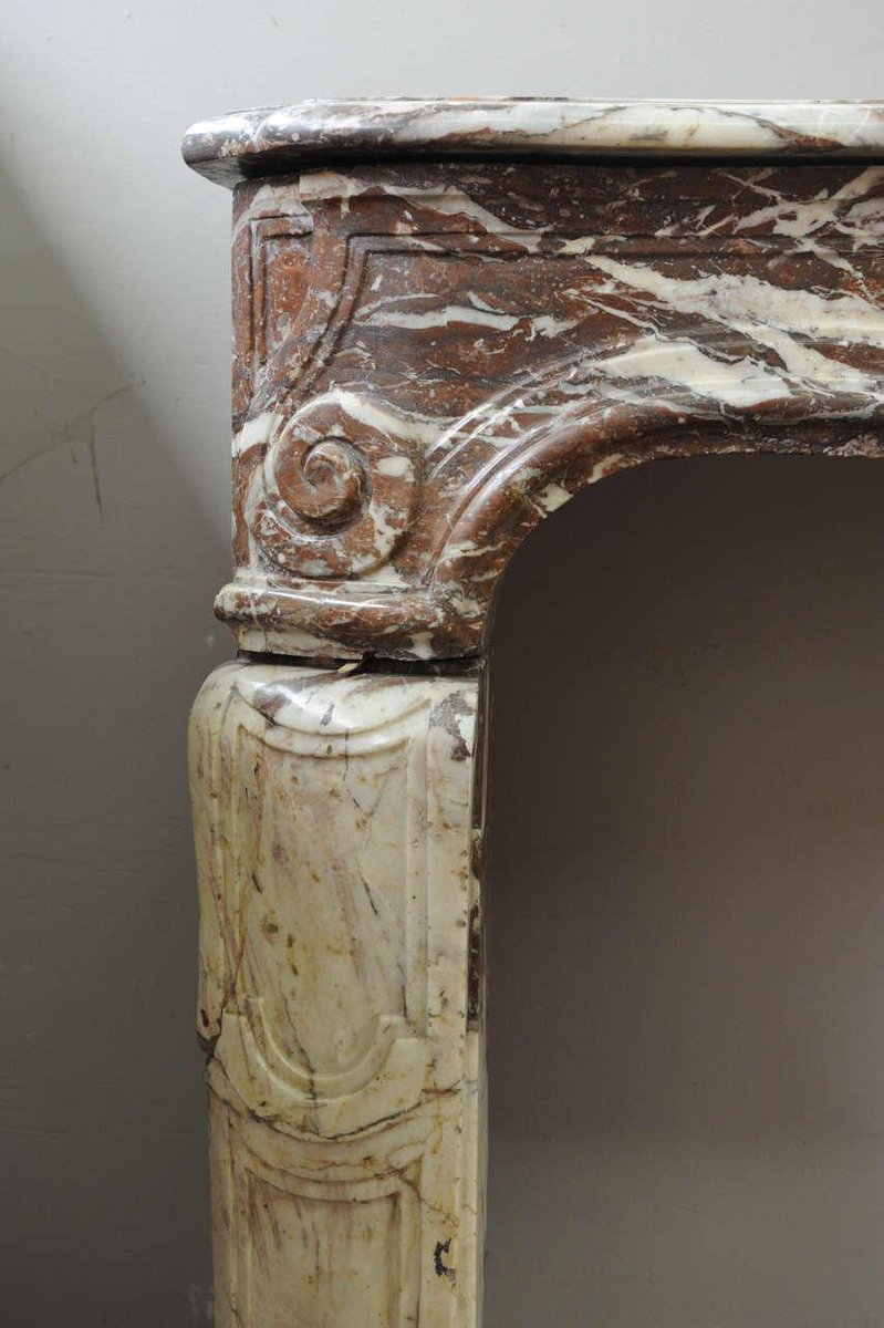 18th Century French Louis XIV Marble Fireplace Mantel for sale at Pamono