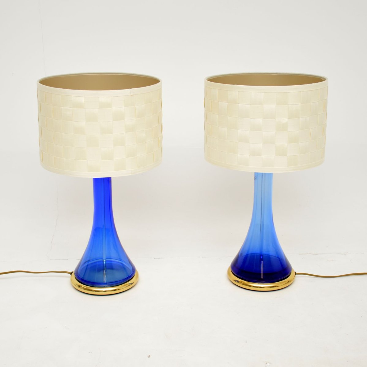 Vintage German Glass Table Lamps from Nachtmann, 1970s, Set of 2 for