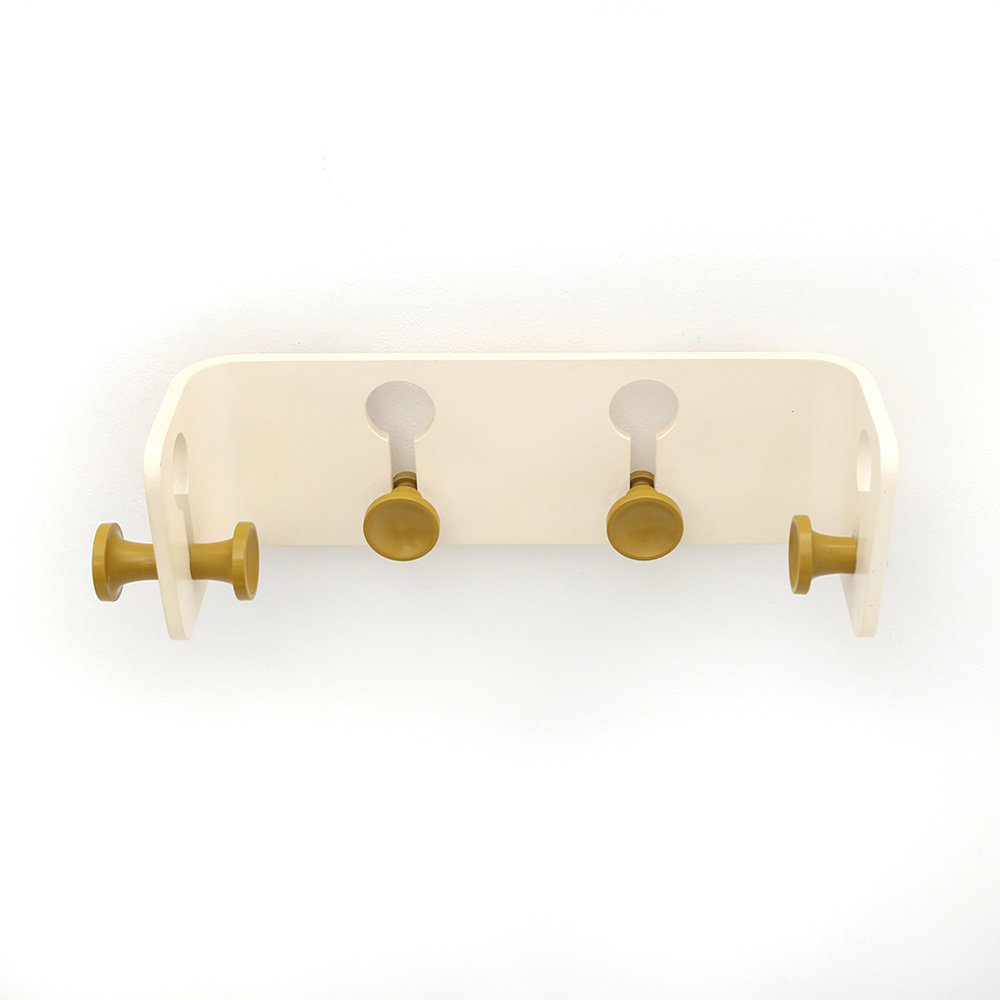 COSTWAY Appendiabiti in Legno con Tavolino, 2 in 1 Appendiabiti con Panca per Scarpe, 3 Ganci per Cappelli, Borse e Giacche, Attaccapanni per Camera Salotto Corridoio, Carico 140 kg (Naturale
