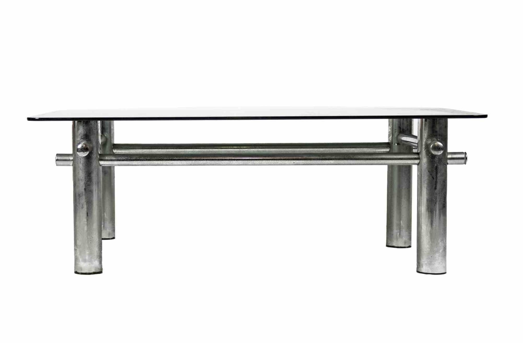 Chrome Coffee Table, Italy, Mid20th Century for sale at Pamono