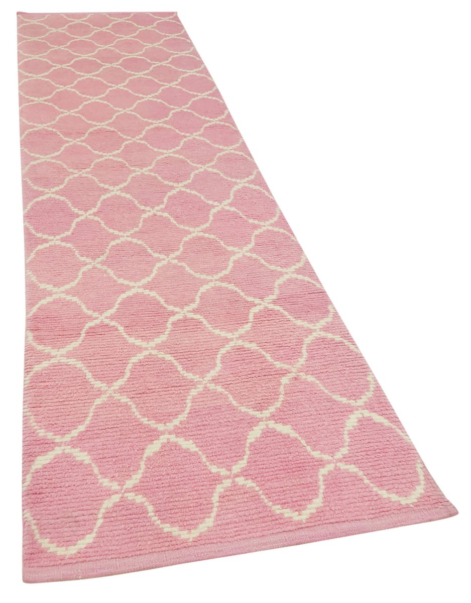 Moroccan Pink Runner Rug, 2000s for sale at Pamono