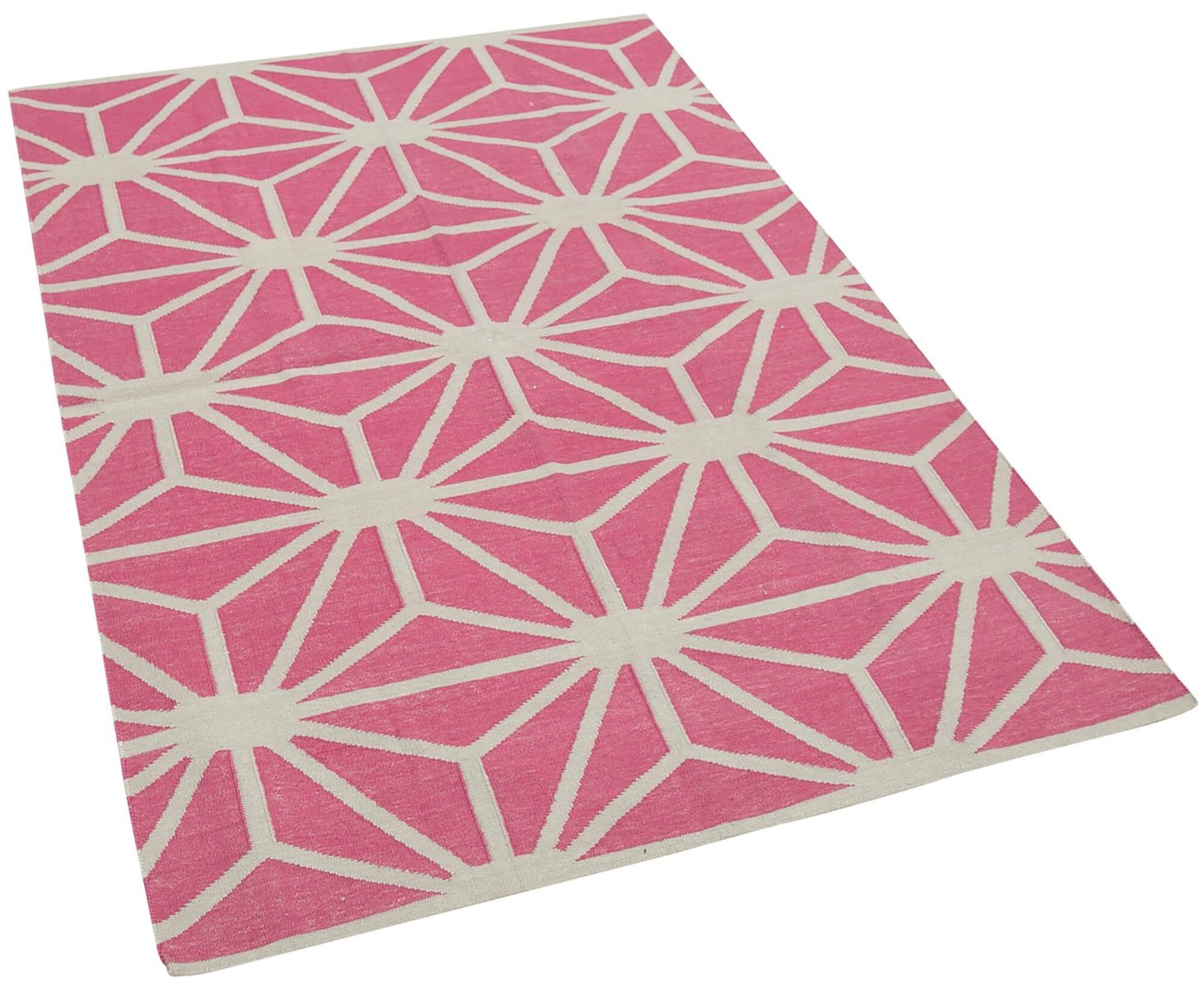 Fuchsia Dhurrie Rug, 2000s for sale at Pamono