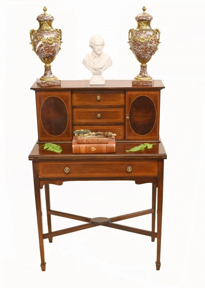 Victorian Mahogany Ladies Writing Desk, 1890s for sale at Pamono