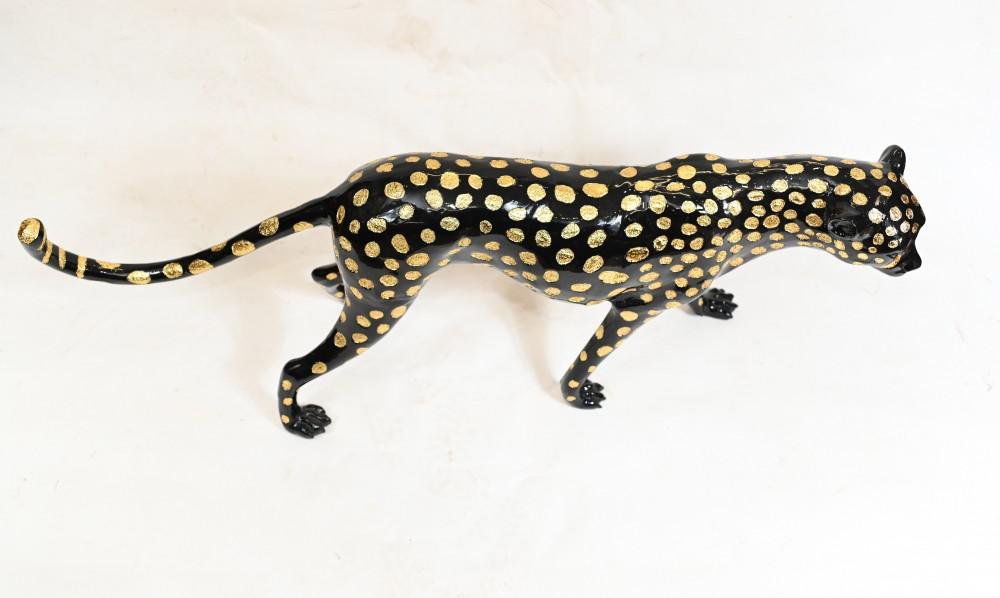 R. Rochard, Panther Sculpture, anni '20, metallo in vendita su