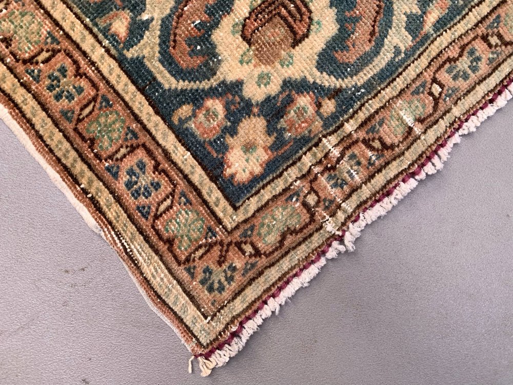 Large Vintage Turkish Wool Tribal Rug for sale at Pamono