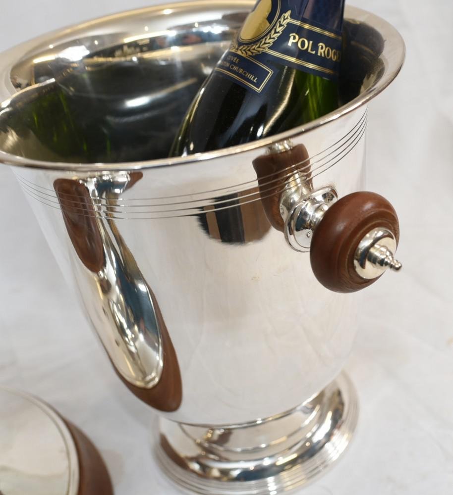 Champagne cooler - Seau à champagne Art Déco - Silver-plated