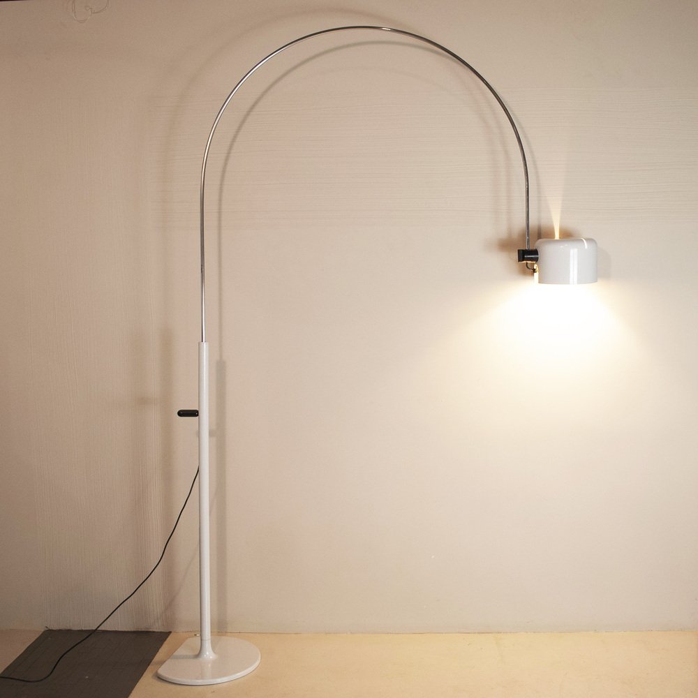 HeightAdjustable Arched Floor Lamp by Joe Colobo for Oluce, 1970s for
