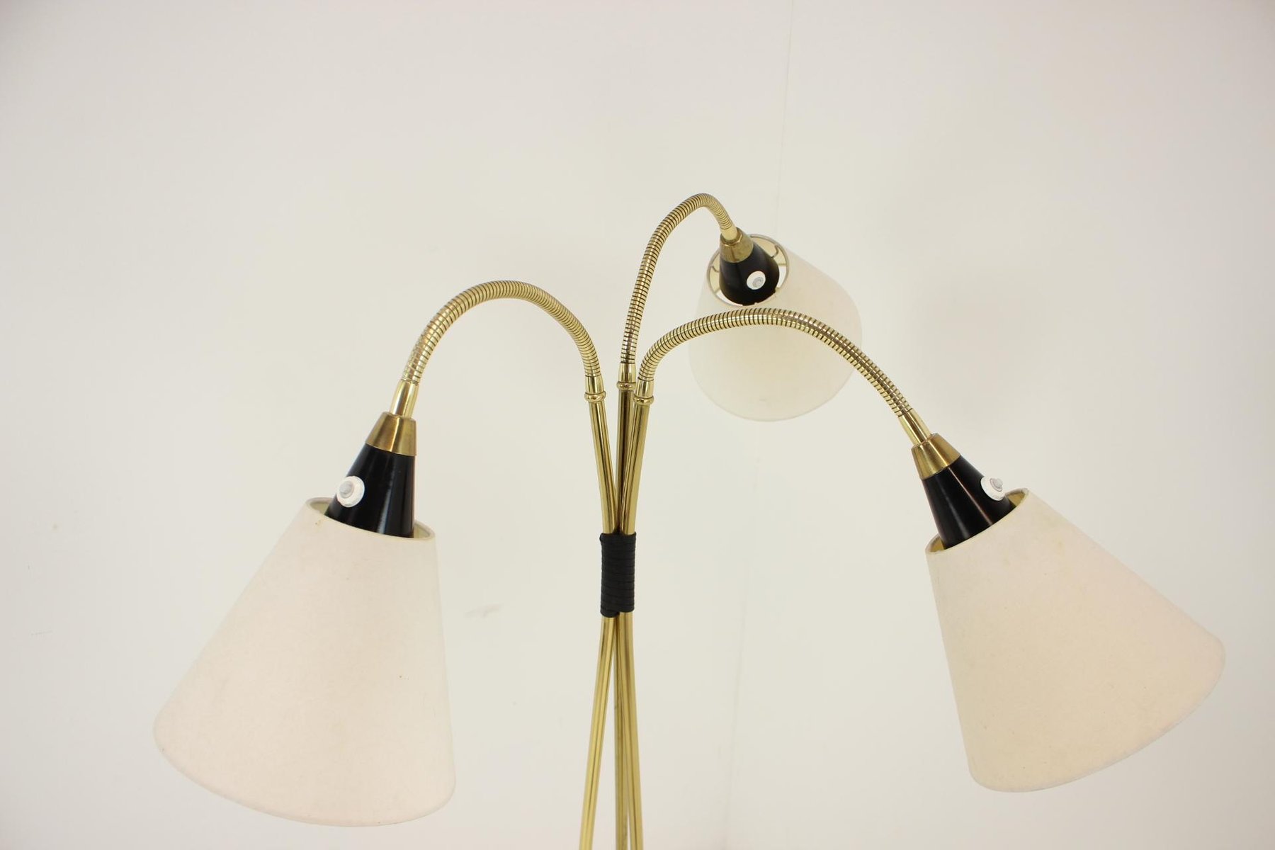 Brass Floor Lamp, Czechoslovakia, 1950s for sale at Pamono