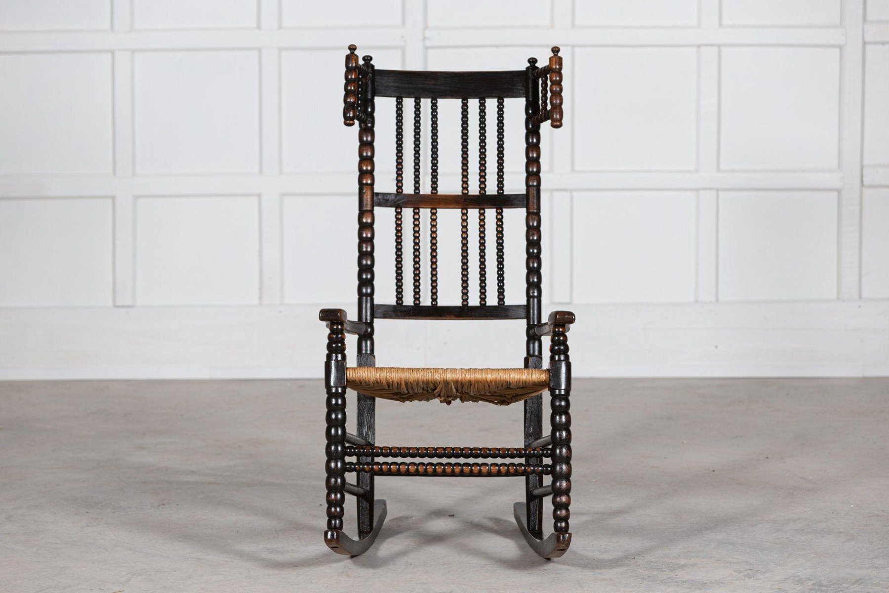 Ash & Elm Bobbin Turned Rocking Chair by Ernest Gimson, 1890s for sale ...
