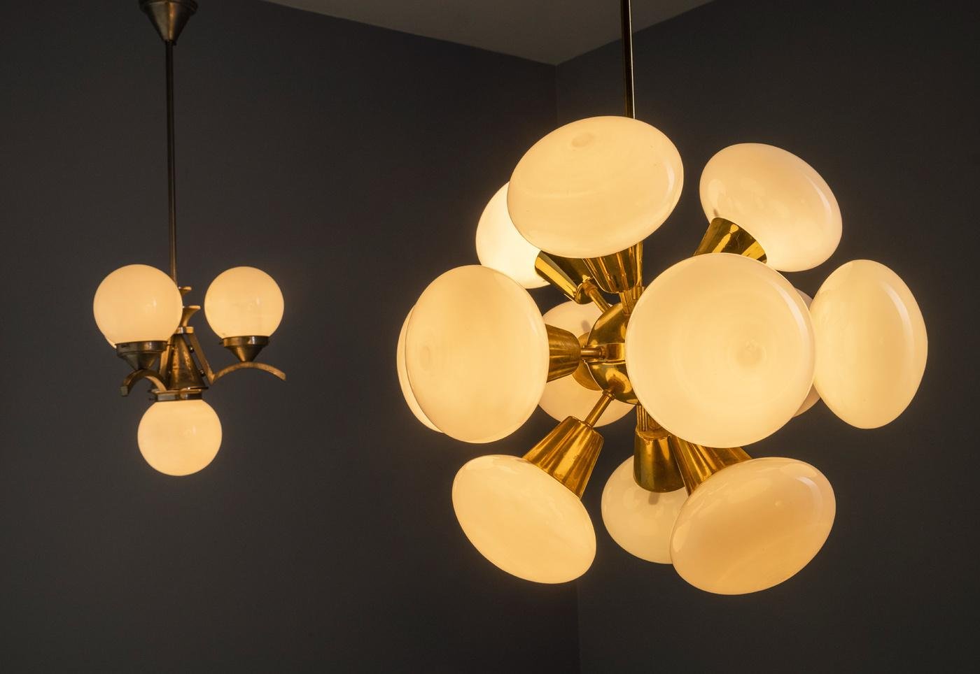 Sputnik Hanging Chandelier, 1970 for sale at Pamono