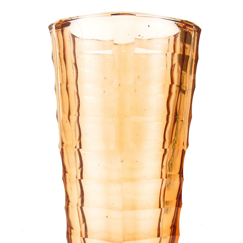 Art Deco Vase from Zawiercie Glassworks, Poland, 1930s for sale at Pamono