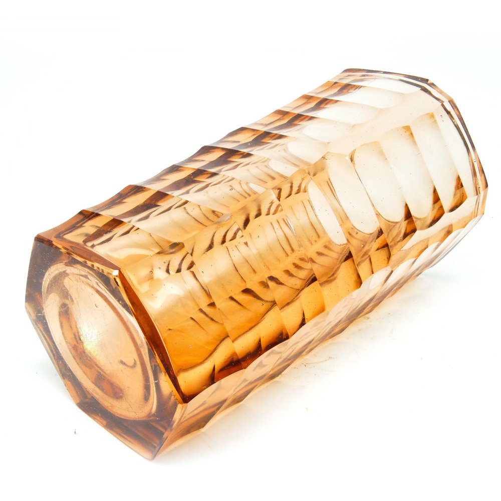 Art Deco Vase von Zawiercie Glassworks, Polen, 1930er bei Pamono kaufen