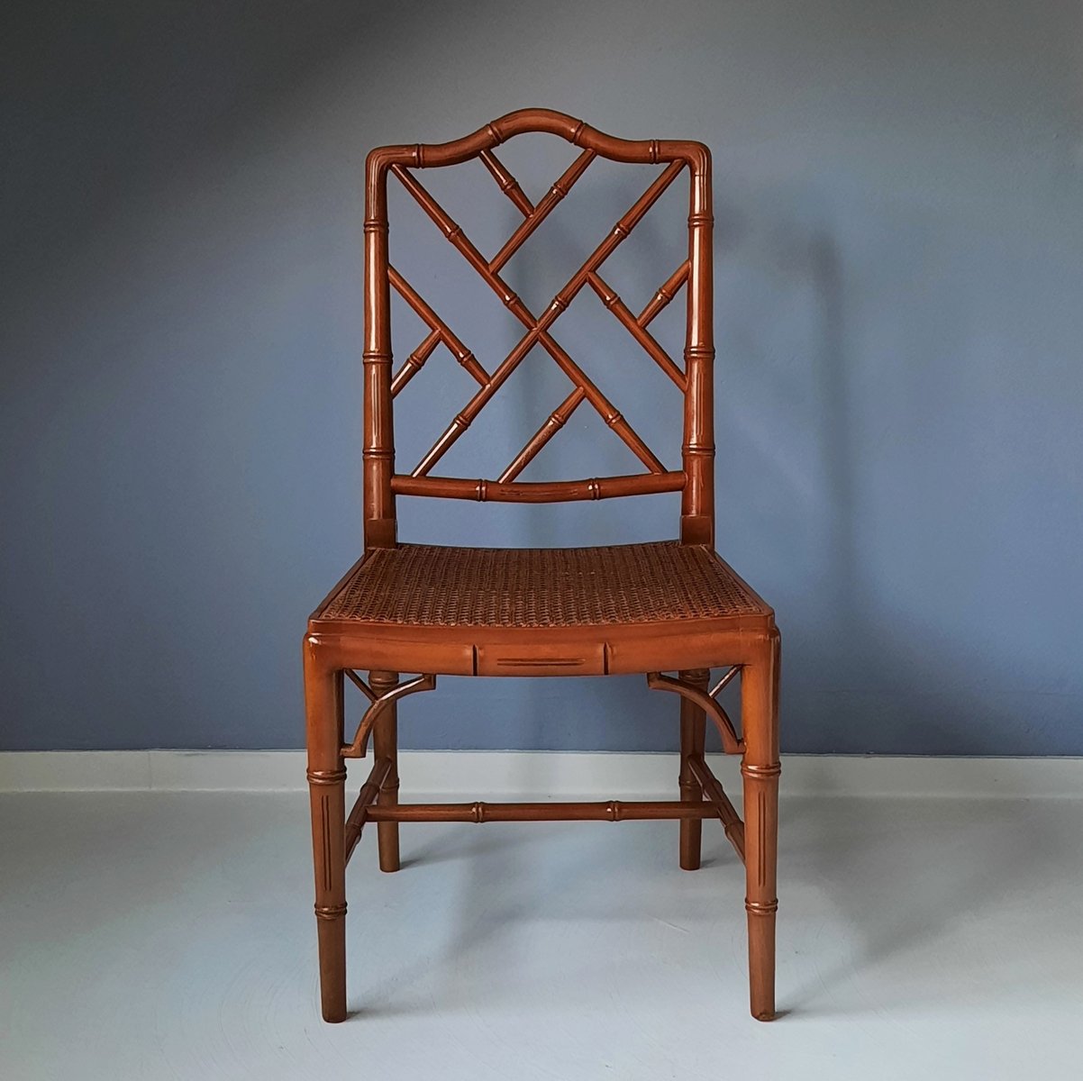 Faux Bamboo Chippendale Chair, 1980s for sale at Pamono