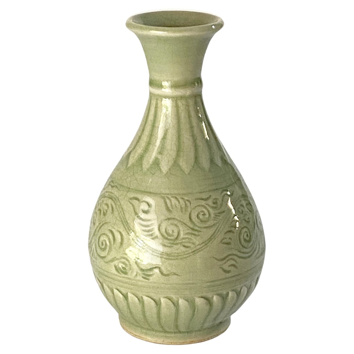 Keramik Vase Buchform Grün - Dekorative Blumenvasen