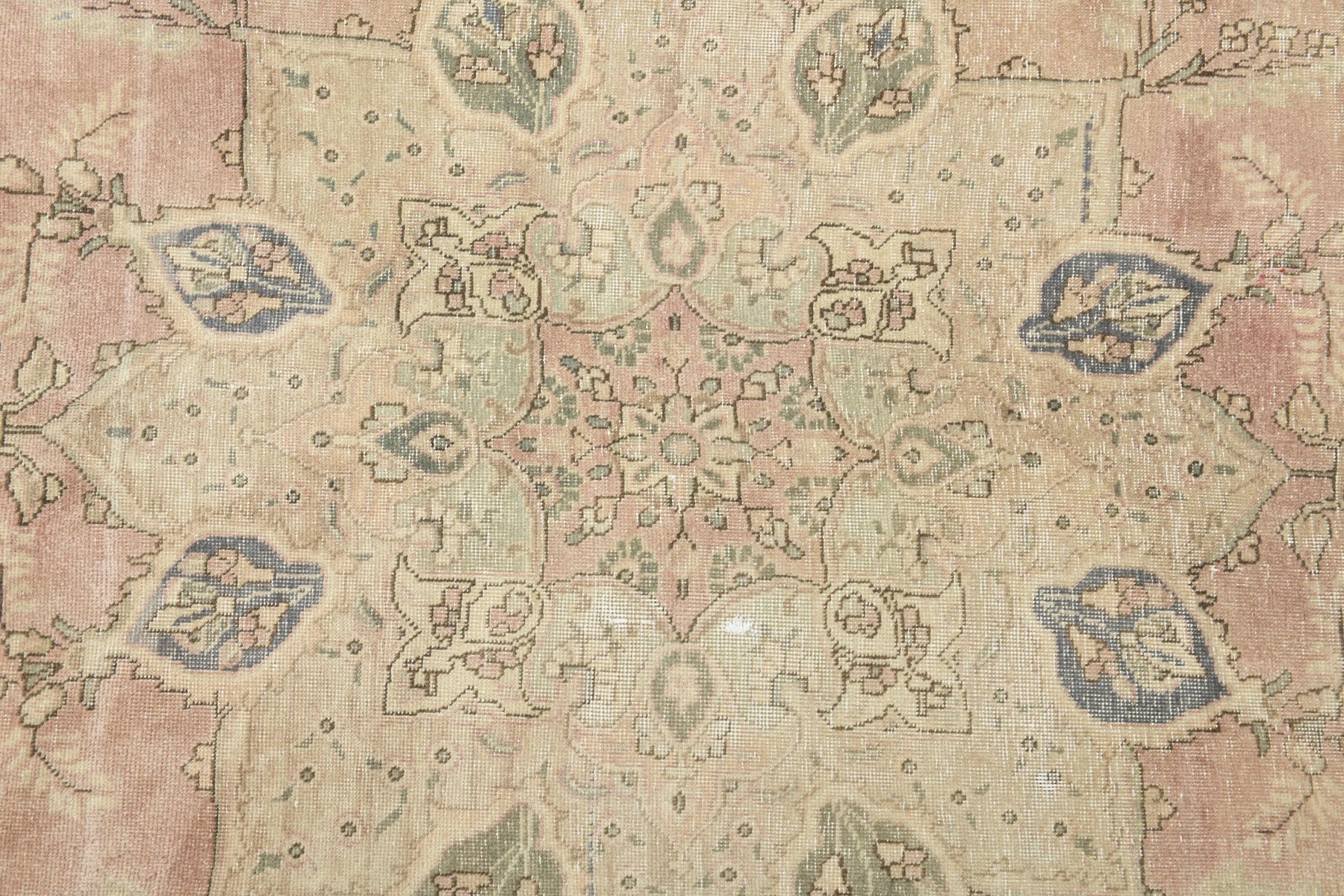 Antique Turkish Wool Faded Area Rug, 1930s for sale at Pamono