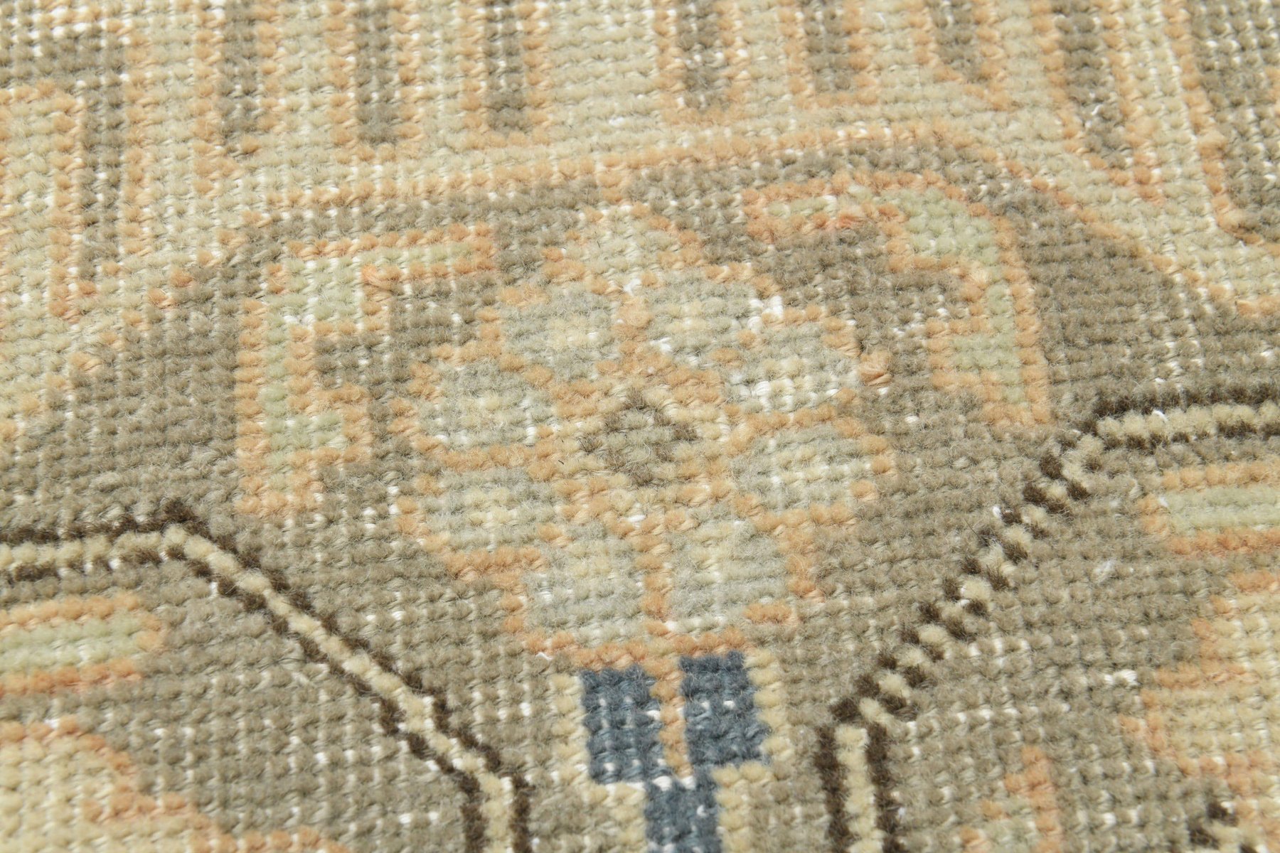 Vintage Turkish Orange Wool Area Rug, 1960s for sale at Pamono