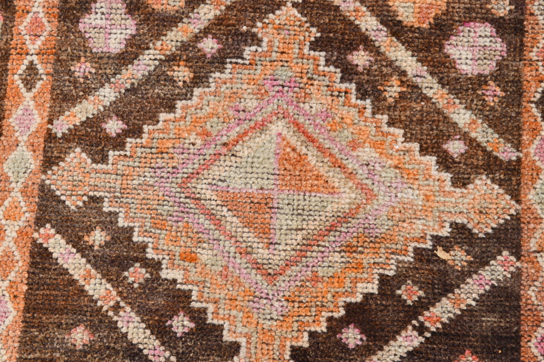 Long Brown Runner Rug for sale at Pamono