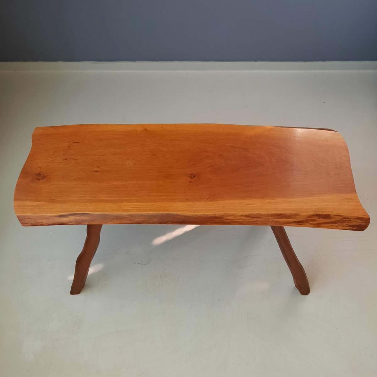 Tree Slab Coffee Table in Wood, 1960s for sale at Pamono