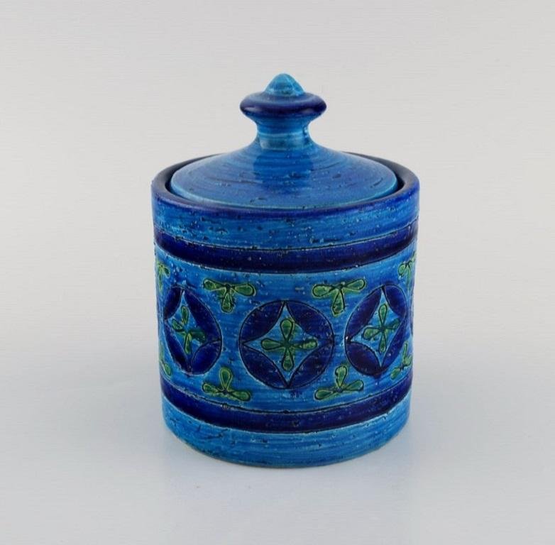 Rimini-Blue Gefäß aus glasierter Keramik von Aldo Londi für Bitossi ...