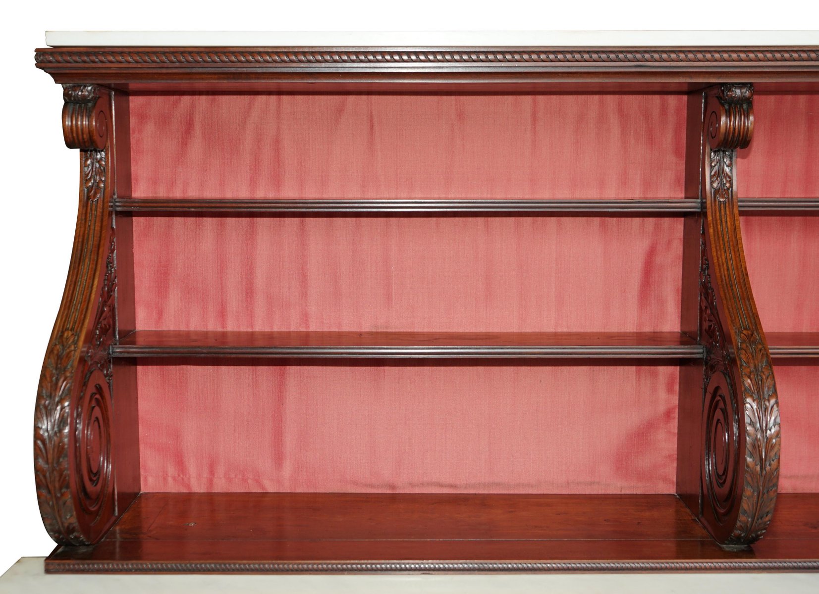 Antique Regency Hardwood Italian Marble Sideboard for sale at Pamono