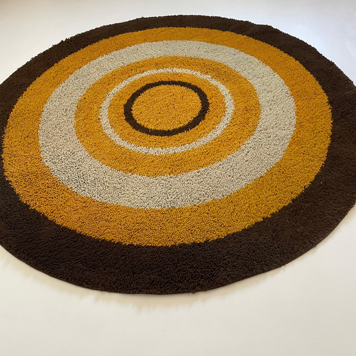 Large High Pile Rya Rug attributed to Reichel, Germany, 1970s for sale at Pamono