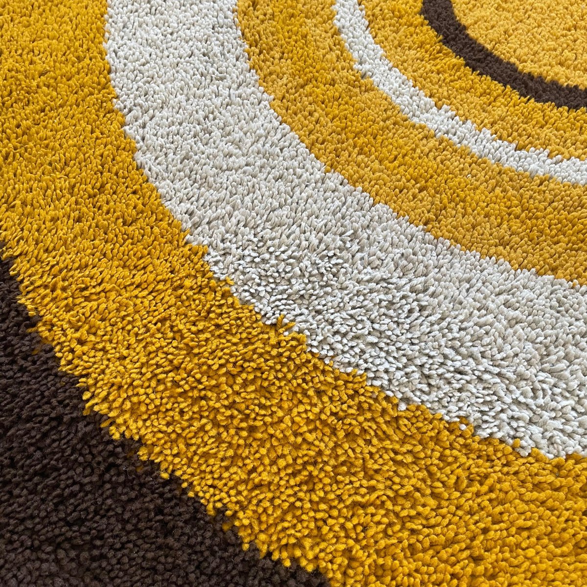 Large High Pile Rya Rug attributed to Reichel, Germany, 1970s for sale