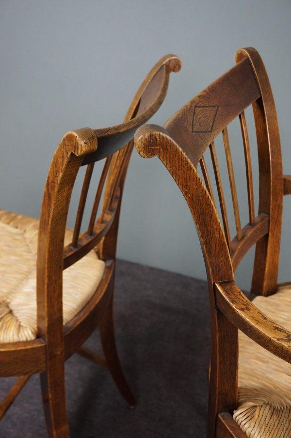Antique English Dining Room Chairs, Set of 4 for sale at Pamono