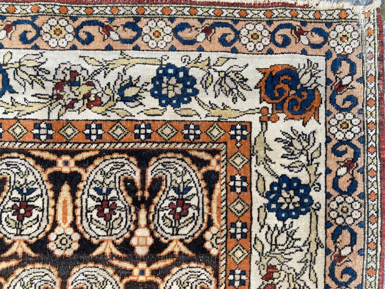 Antique Yazd Rug, 1890s for sale at Pamono
