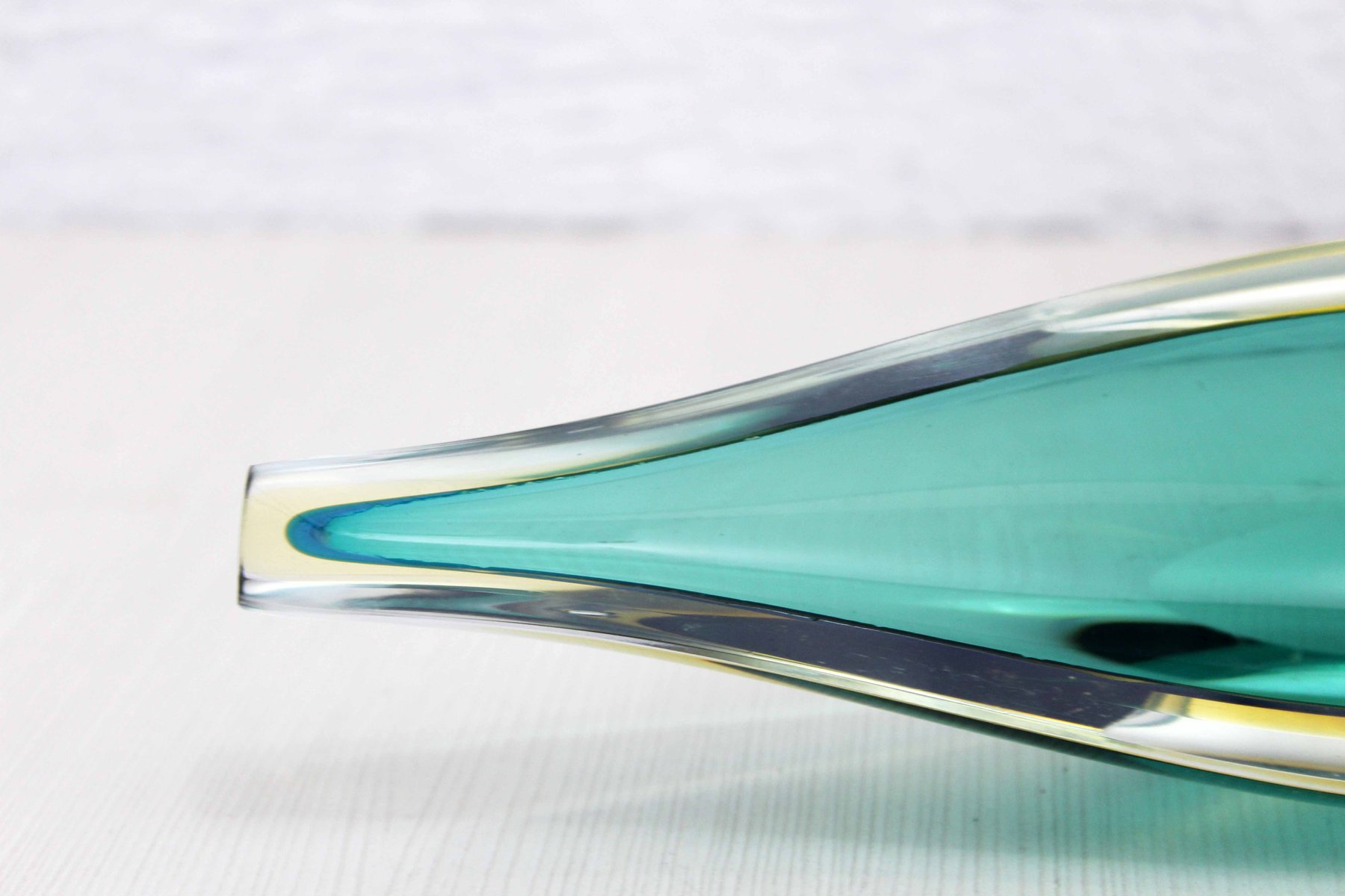 Murano Glass Cut Glass Bowl, 1960s for sale at Pamono