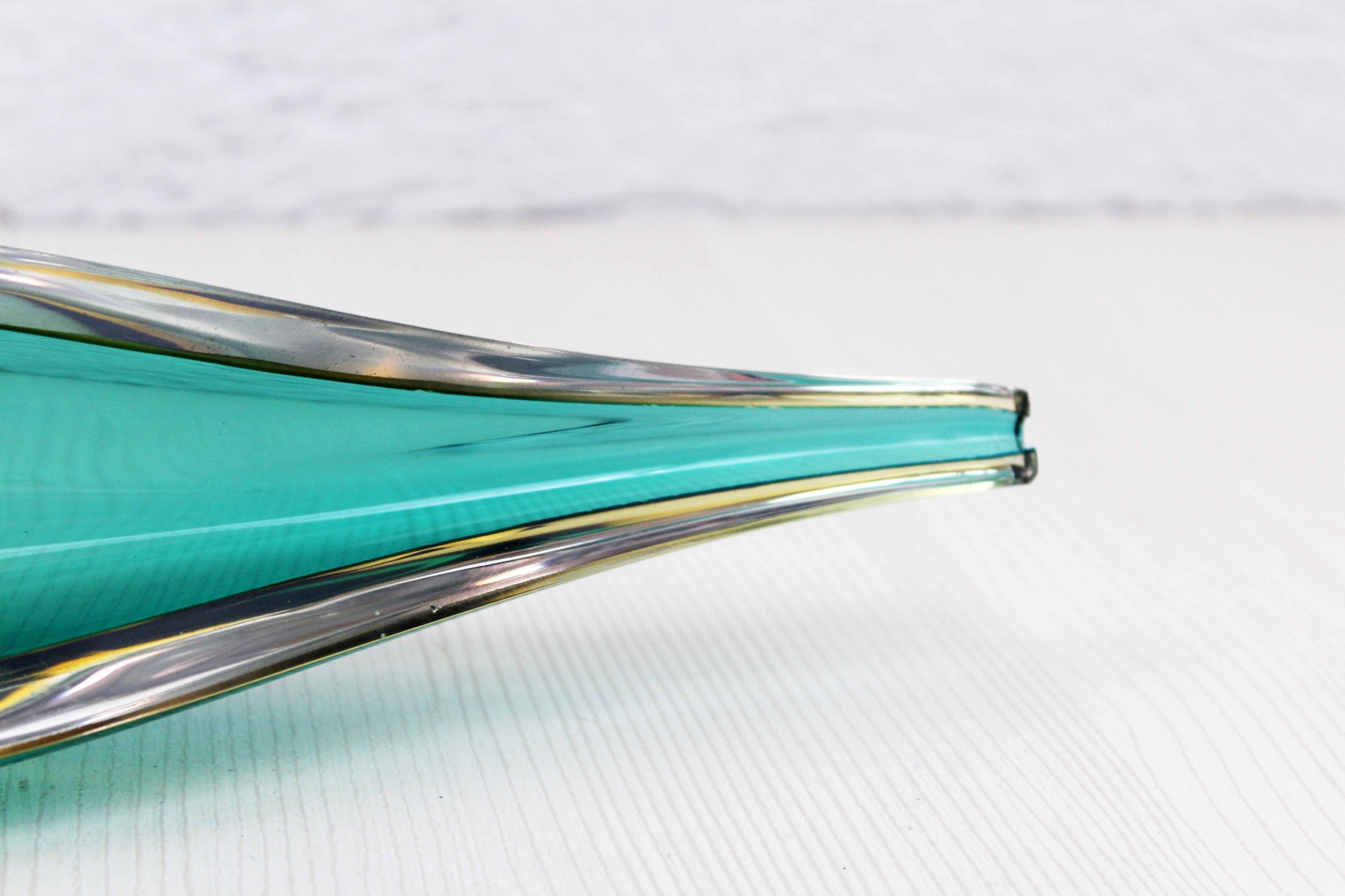 Murano Glass Cut Glass Bowl, 1960s for sale at Pamono