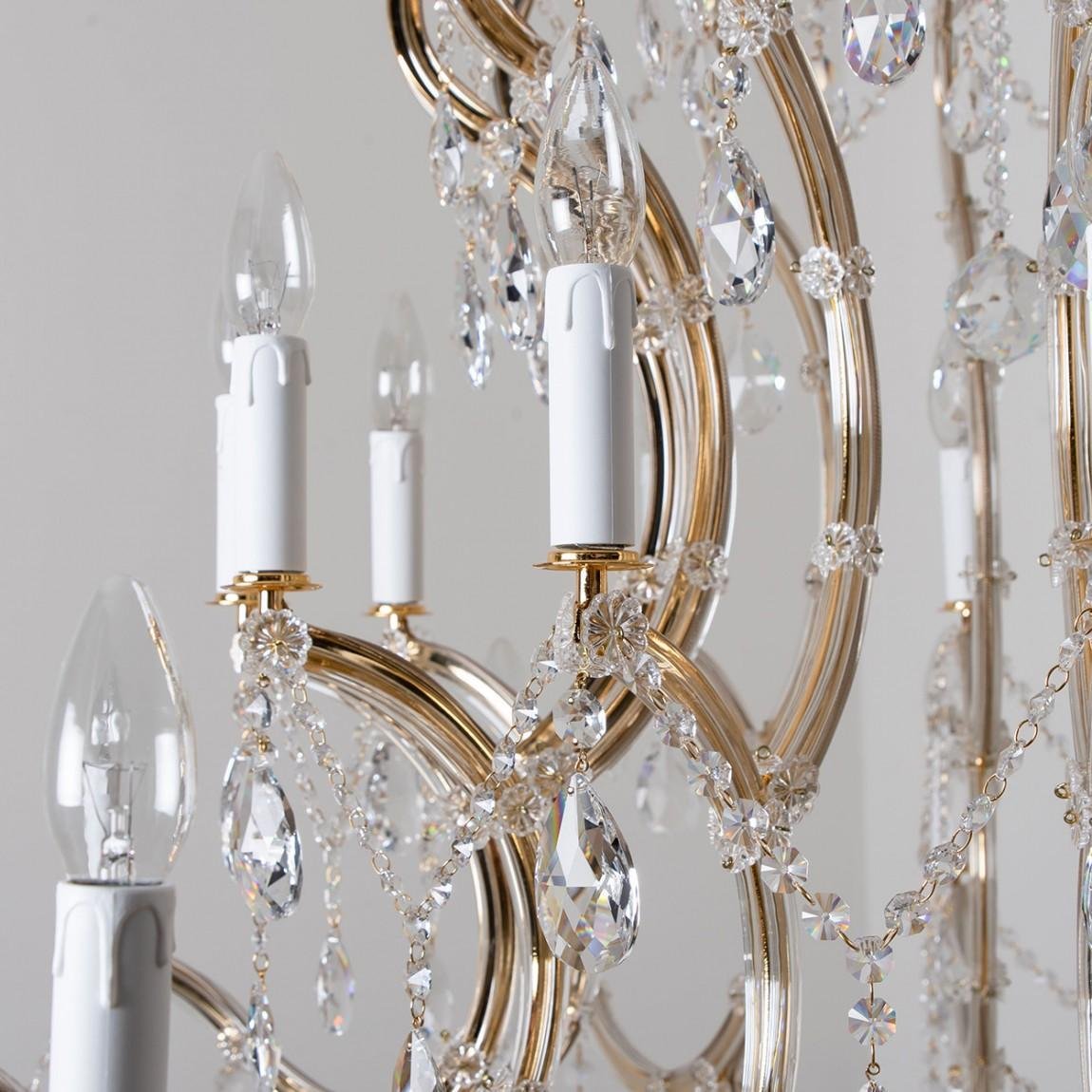 Lustre Maria Theresa Swarovski Plaqué Or, 1950 en vente sur Pamono