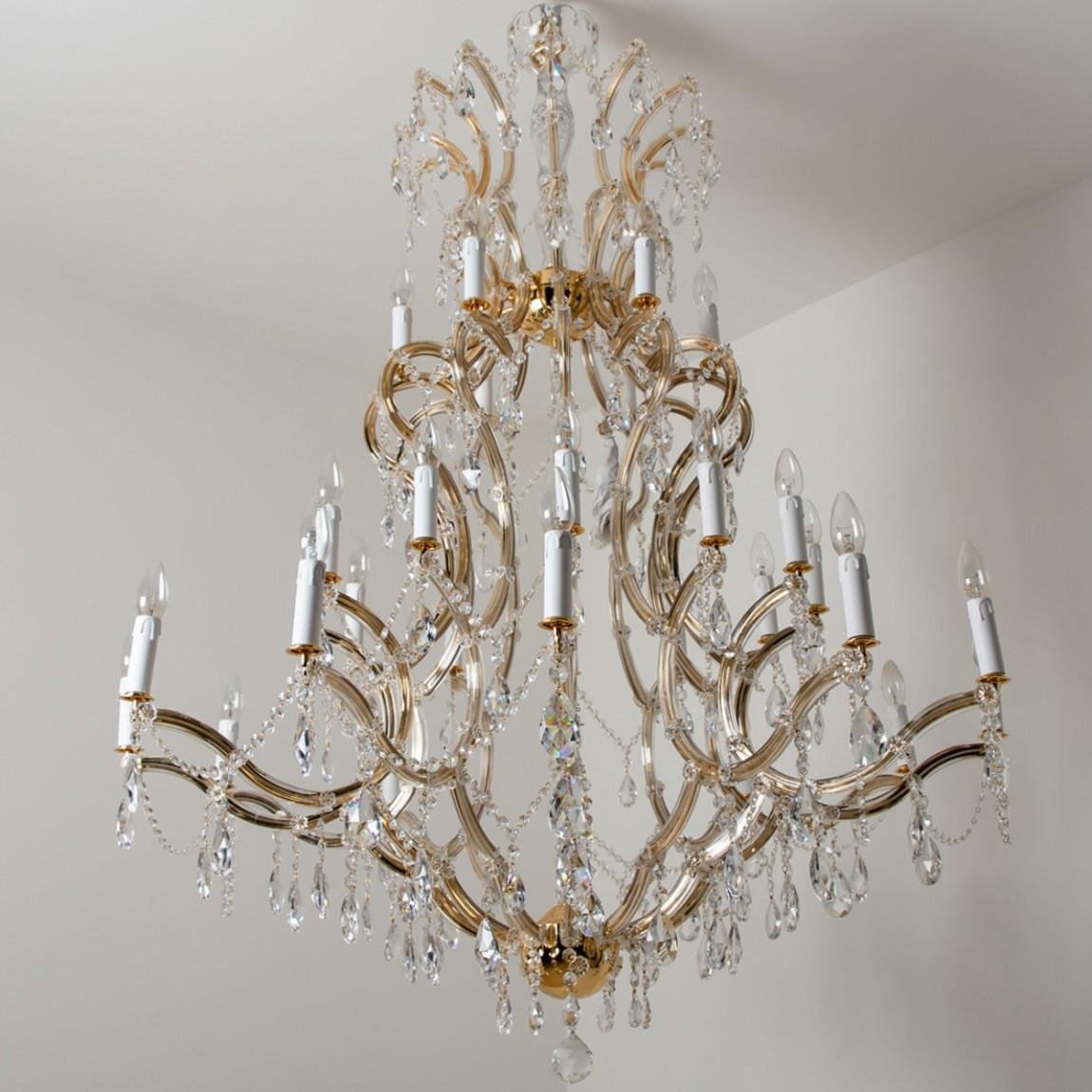 Lustre Maria Theresa Swarovski Plaqué Or, 1950 en vente sur Pamono