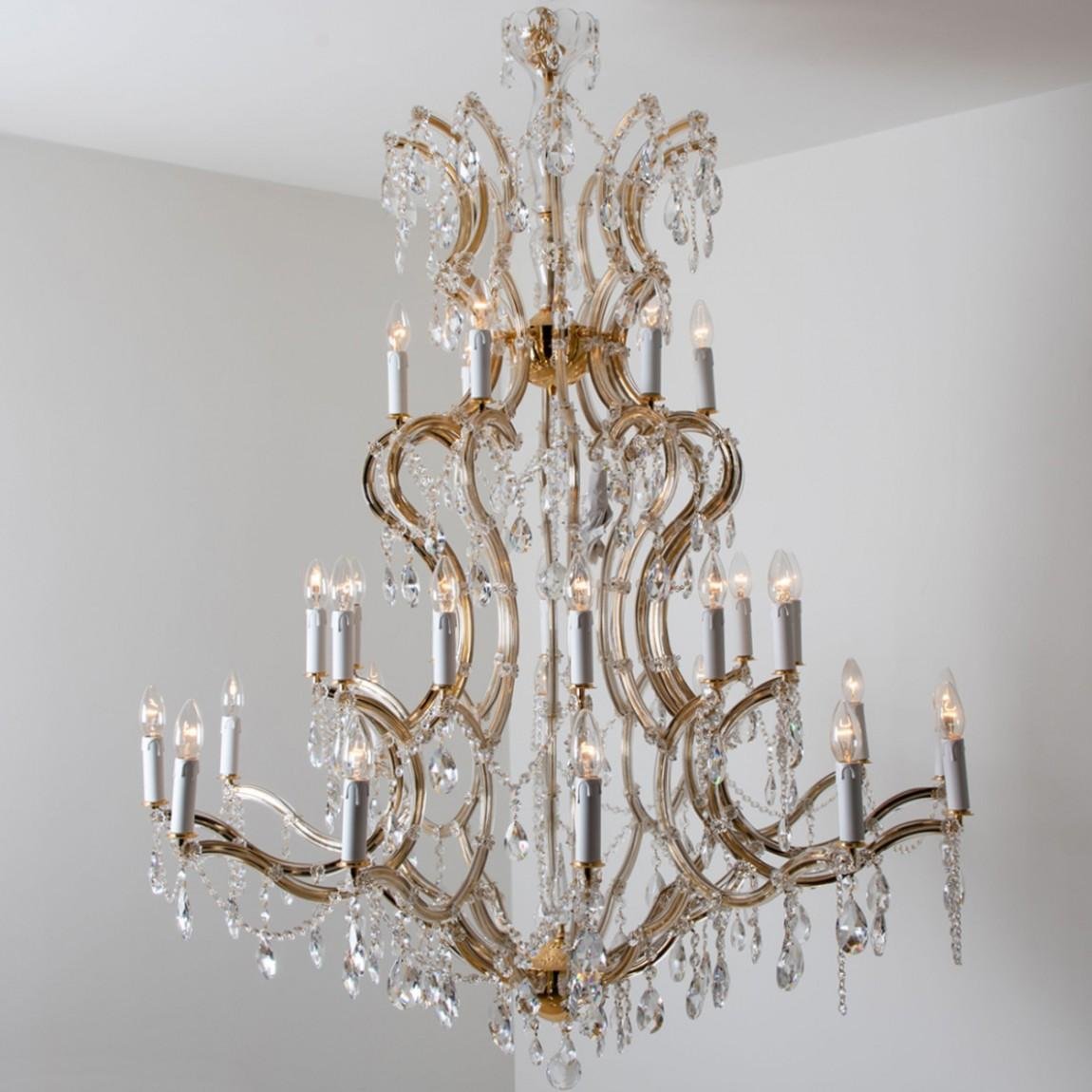 Lustre Maria Theresa Swarovski Plaqué Or, 1950 en vente sur Pamono
