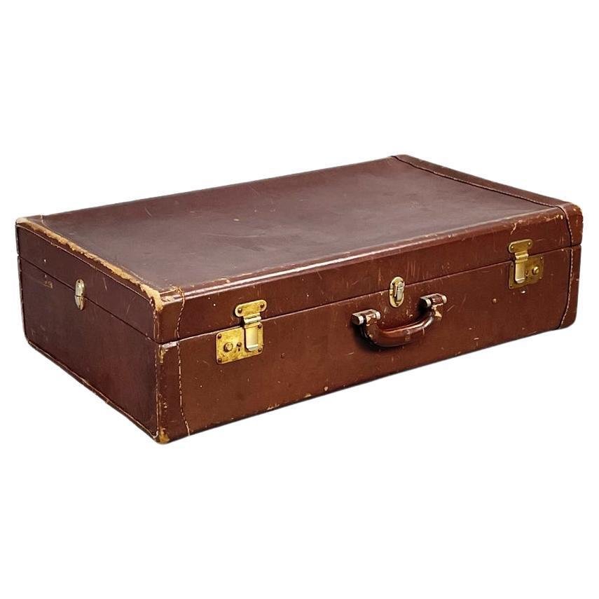 valise en cuir années 1970/1980 Made In RDA