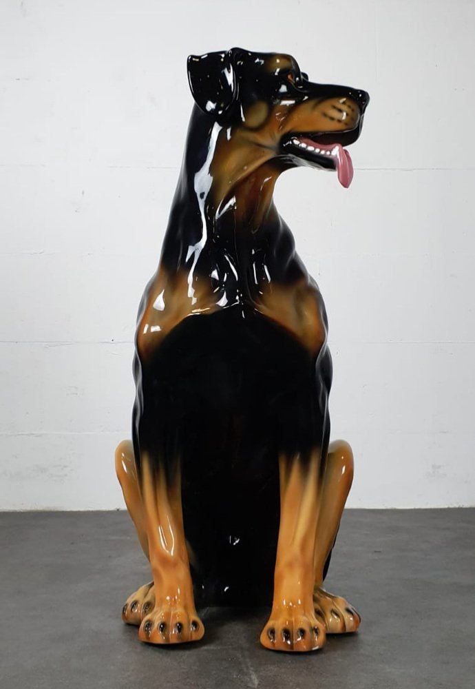 Vintage Ceramic Dog Statue, 1970s for sale at Pamono