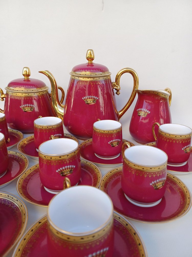 Service à Café En Porcelaine De Paris - État Très Bon