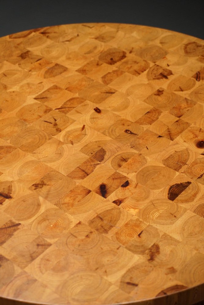 End Grain Coffee Table, 1970s for sale at Pamono